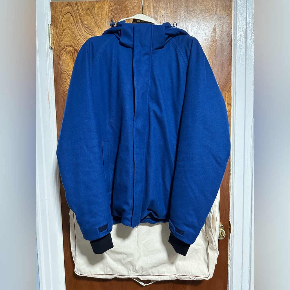 Loro Piana Icer Ski Jacket Technical Fabric Cobalt Blue XL